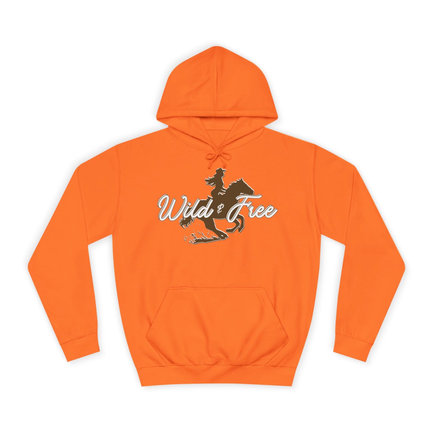 COWGIRL WILD AND FREE UNISEX College Hoodie