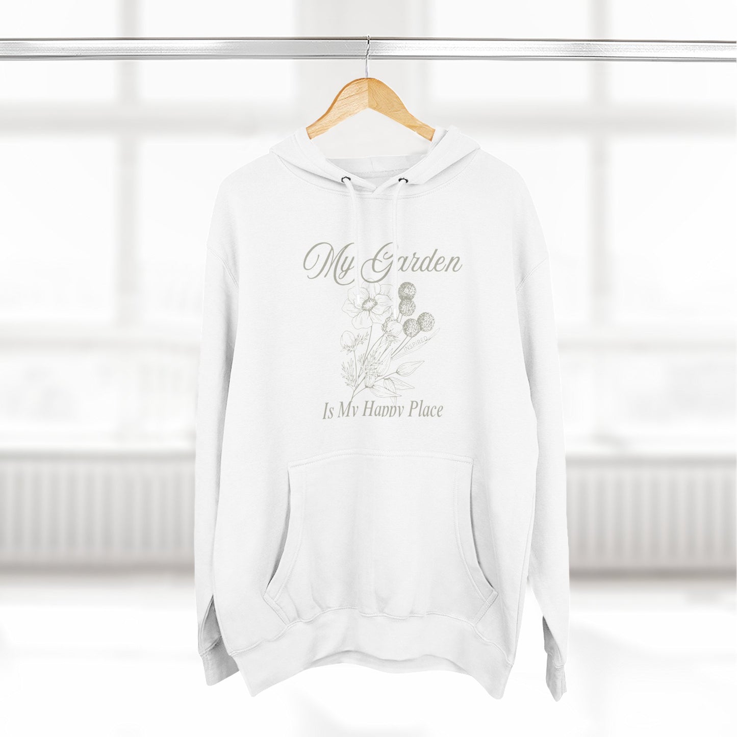 INSPIRED GARDEN M Fleece Hoodie UNISEX