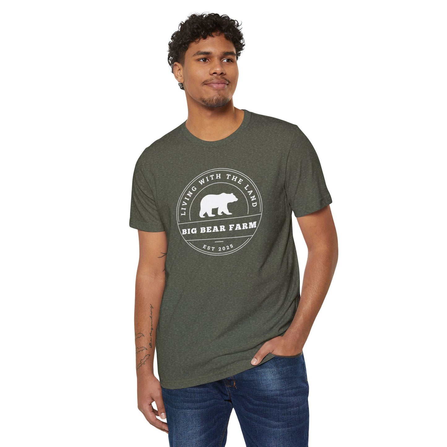 BIG BEAR FARM W UNISEX Recycled ORGANIC T-Shirt