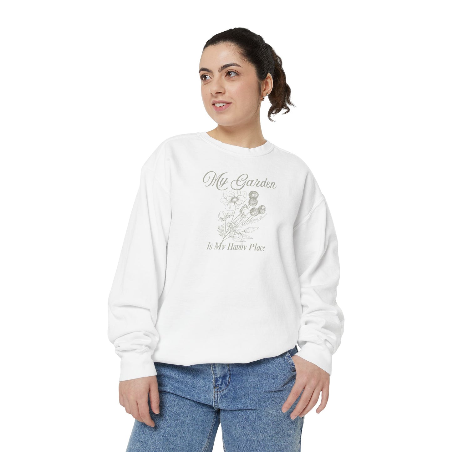 INSPIRED GARDEN M Unisex Dyed Sweatshirt
