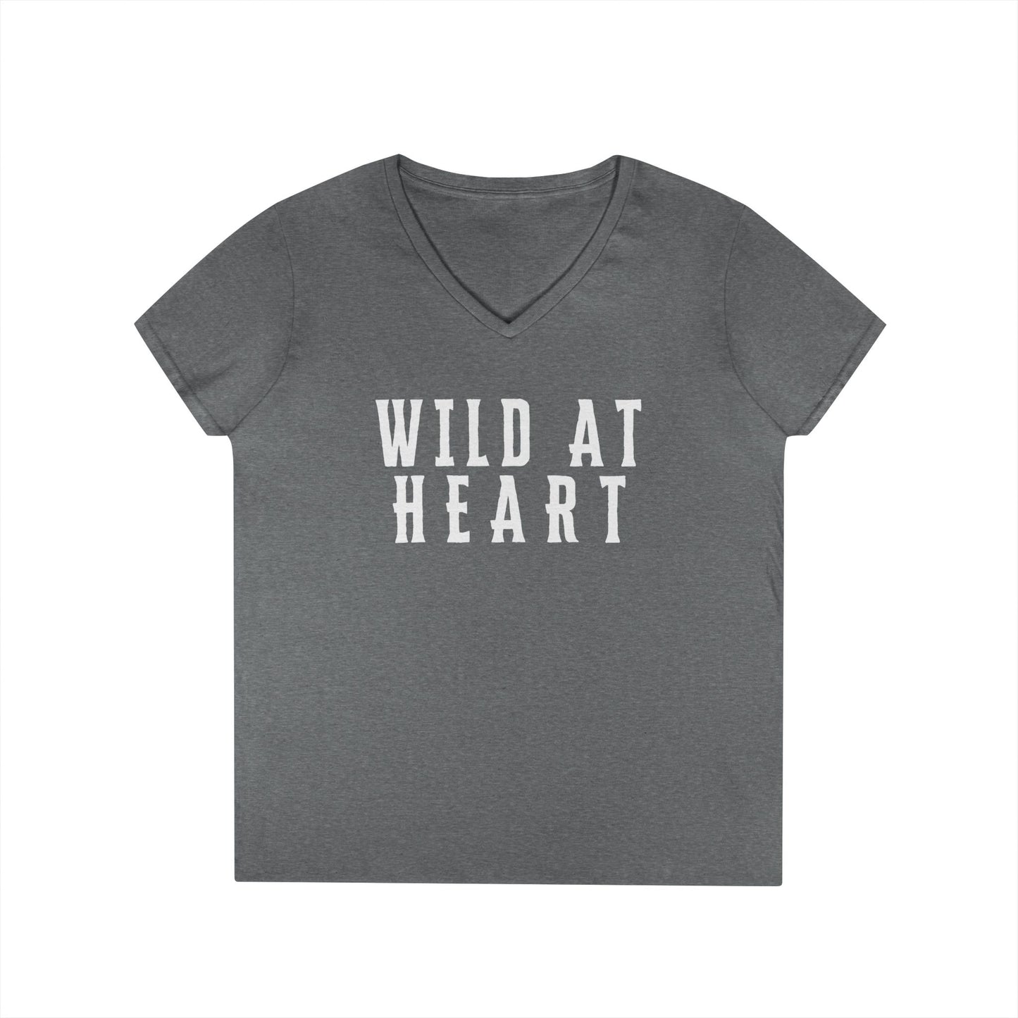 WILD AT HEART Ladies' V-Neck T-Shirt