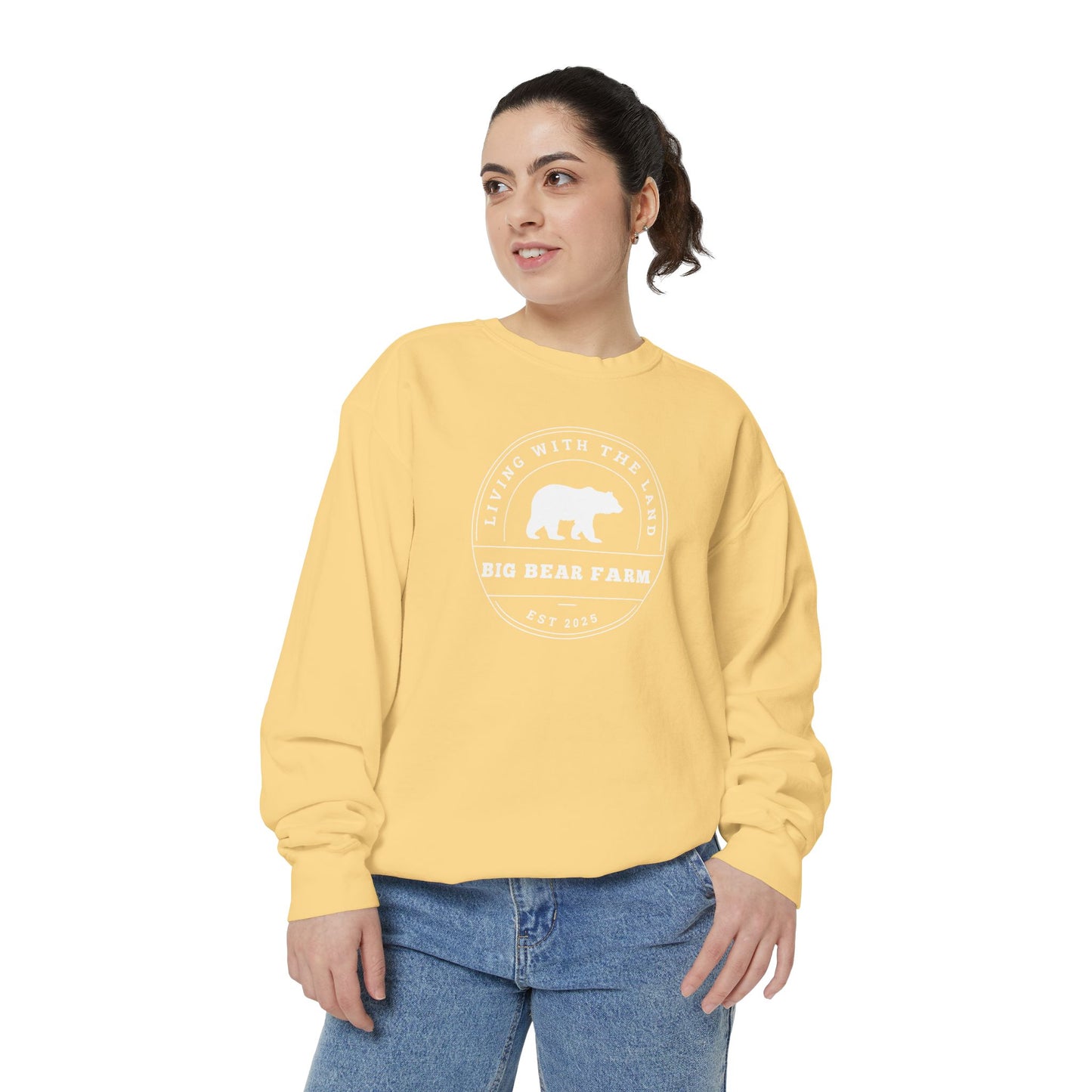 BIG BEAR FARM Garment-Dyed Sweatshirt