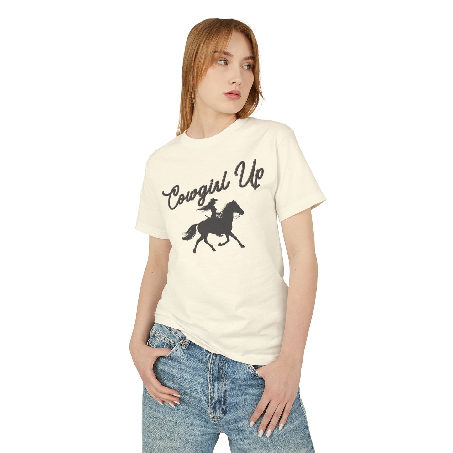 COWGIRL UP UNISEX Garment-Dyed Heavyweight Cotton Tee