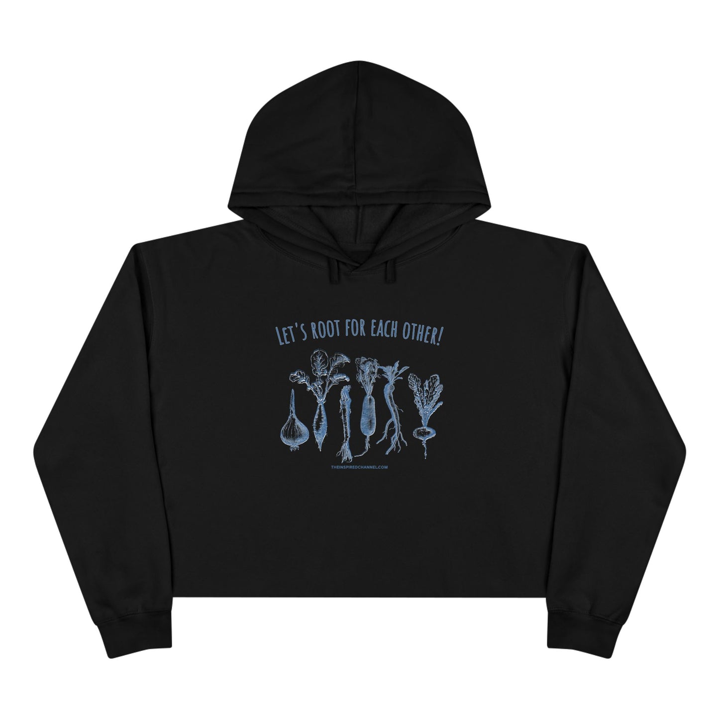 INSPIRED GARDEN L Crop Hoodie