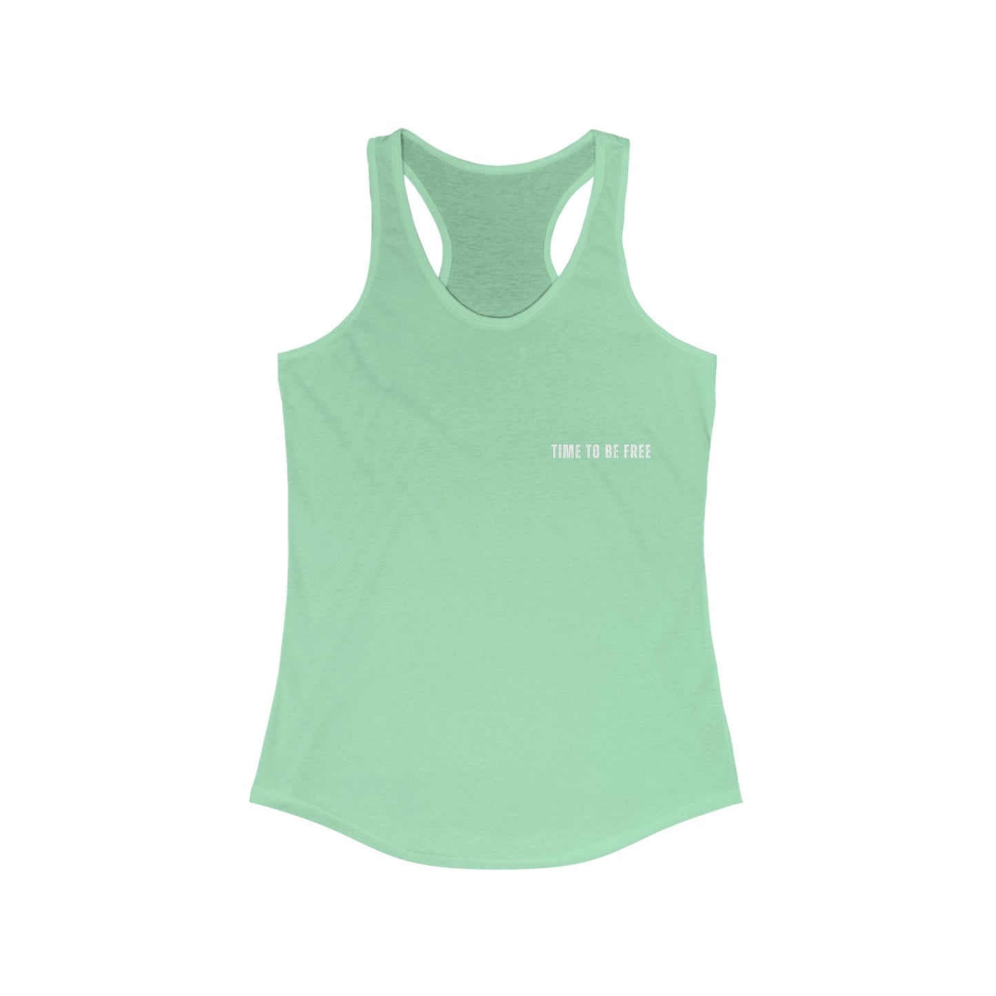 INSPIRED Time To Be Free WS WOMEN'S Racerback Tank