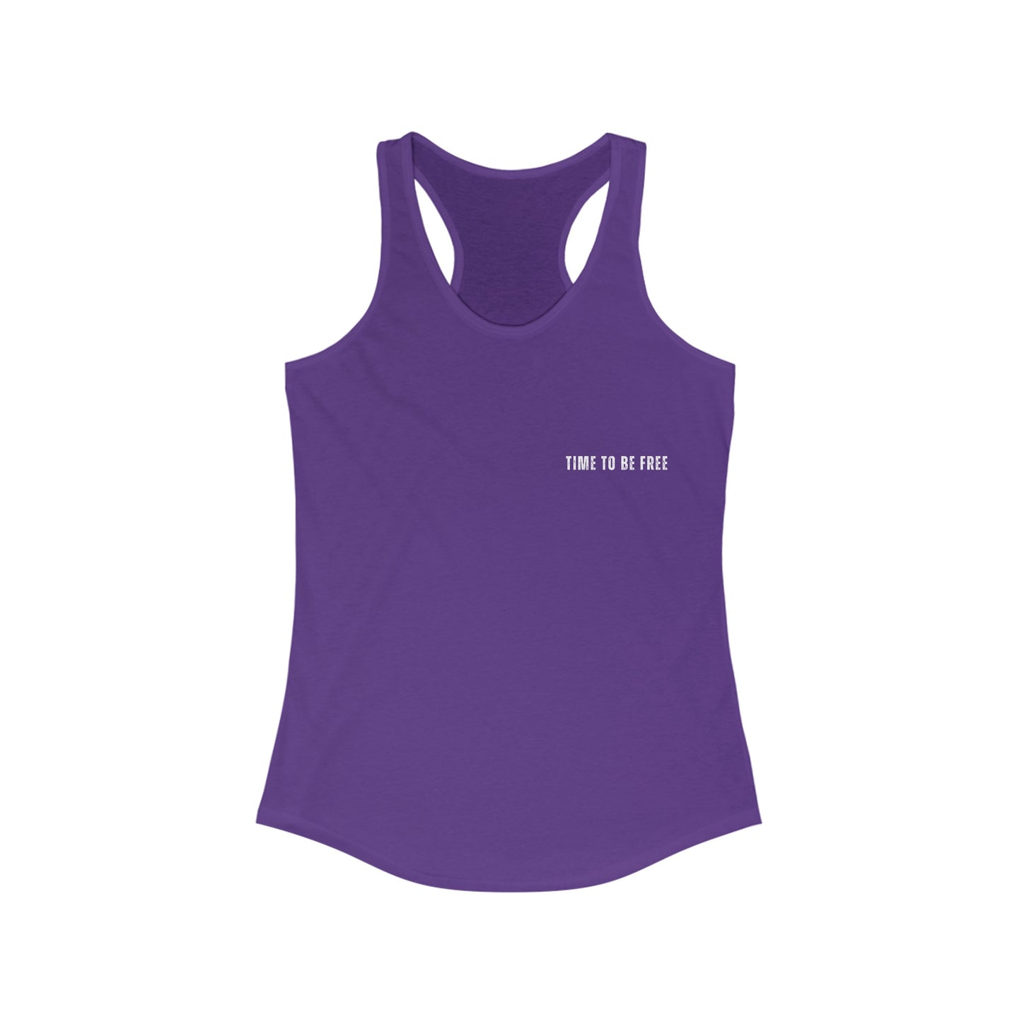 INSPIRED Time To Be Free WS WOMEN'S Racerback Tank