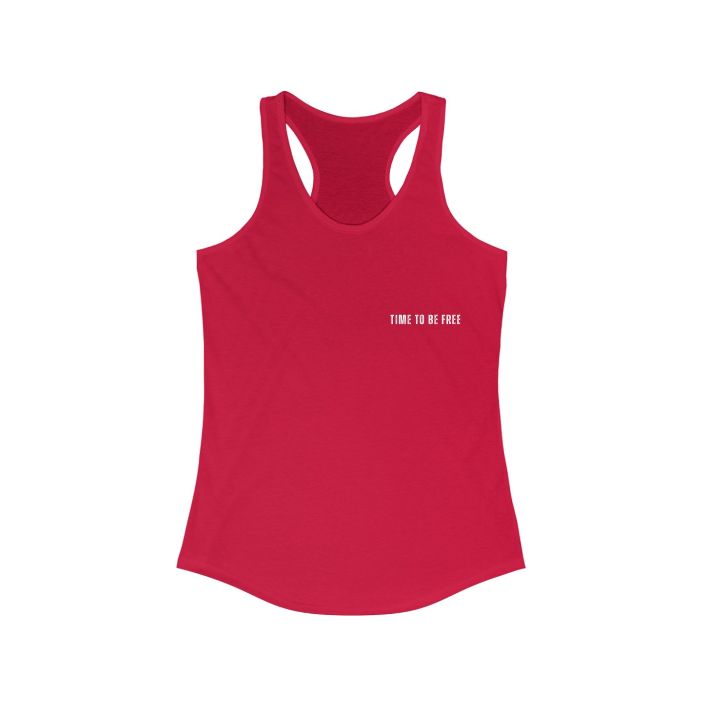 INSPIRED Time To Be Free WS WOMEN'S Racerback Tank