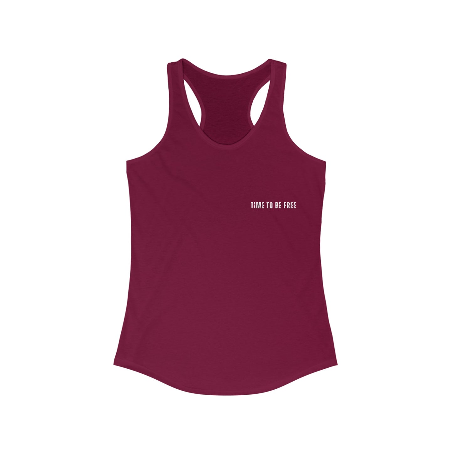 INSPIRED Time To Be Free WS WOMEN'S Racerback Tank