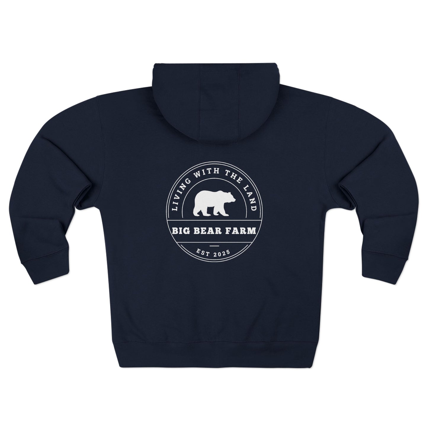 Big Bear Farm Cozy Unisex Zip Hoodie for Everyday Wear