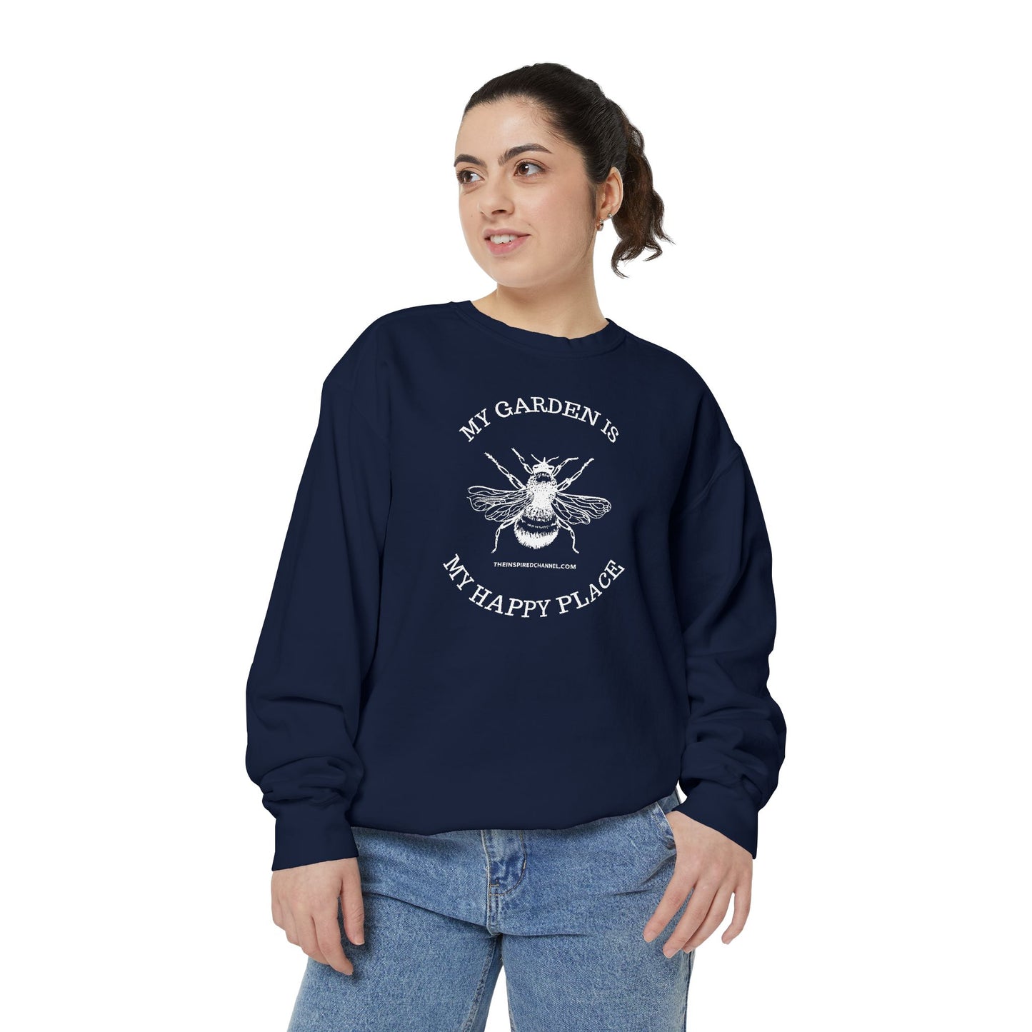 INSPIRED GARDEN Unisex Dyed Sweatshirt