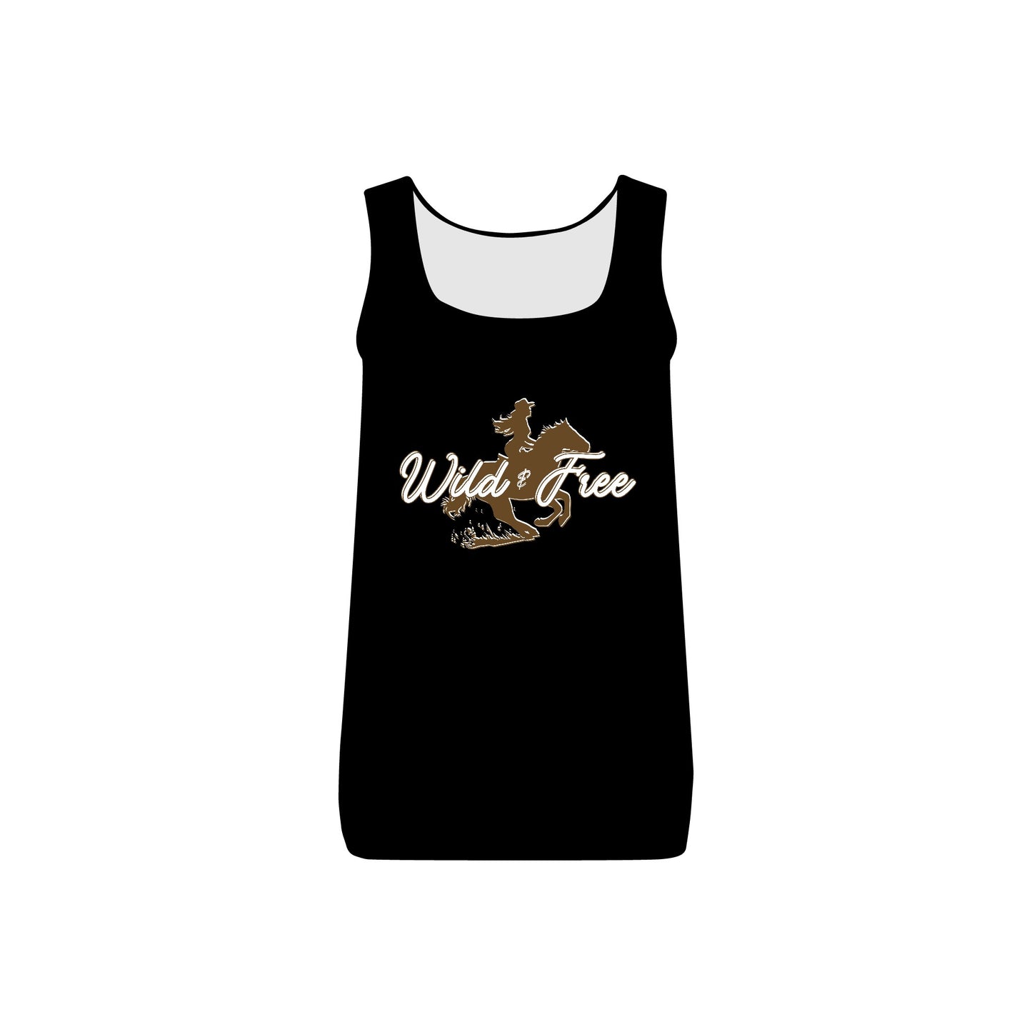 COWGIRL WILD AND FREE WOMEN'S Micro Ribbed Tank