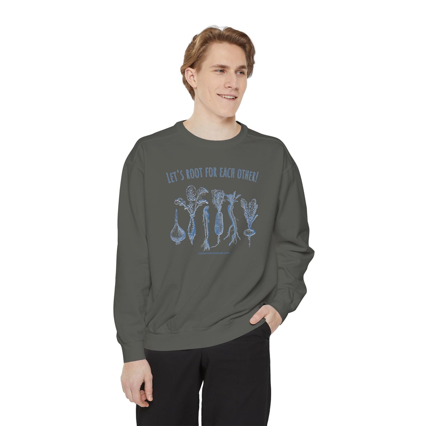 INSPIRED GARDEN L Unisex Dyed Sweatshirt