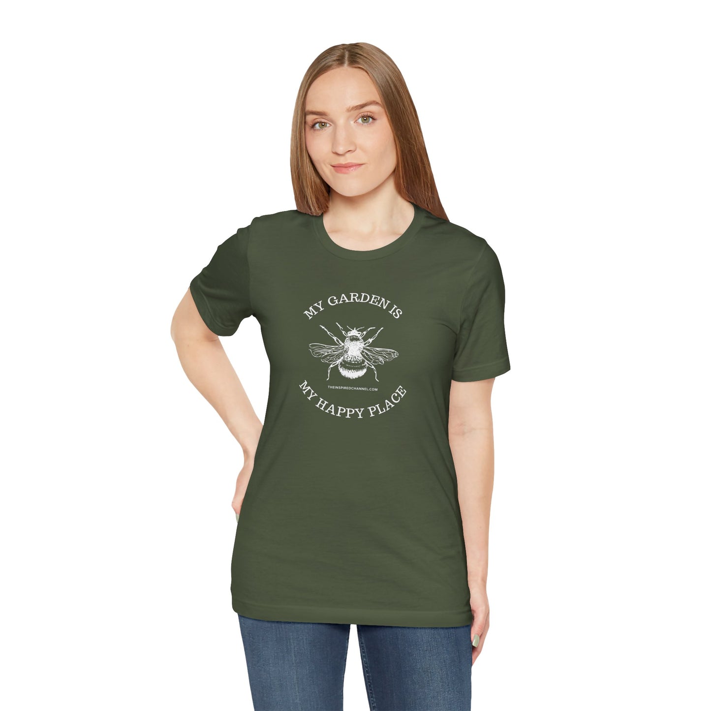 INSPIRED GARDEN Unisex Jersey Short Sleeve Tee