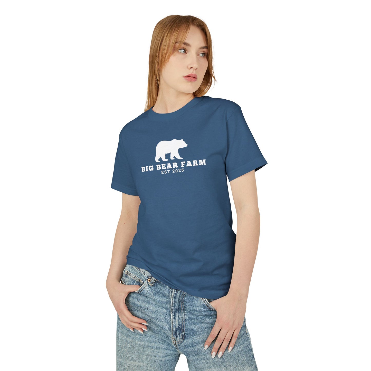 BIG BEAR FARM ww Garment-Dyed Heavyweight Cotton Tee