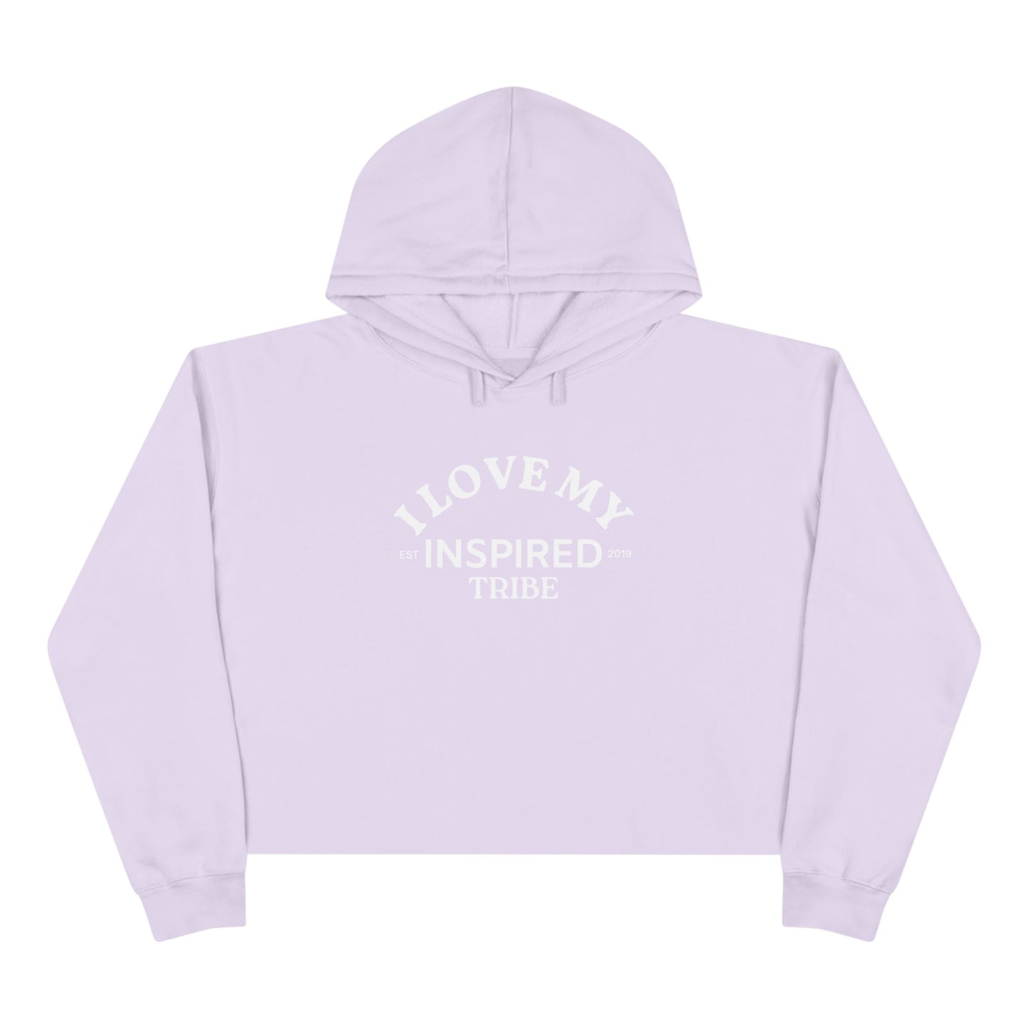 I LOVE MY INSPIRED TRIBE Crop Hoodie