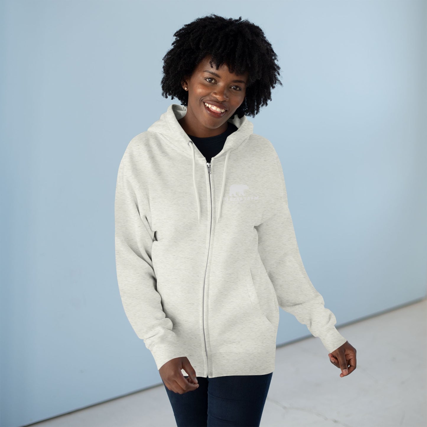 Big Bear Farm Cozy Unisex Zip Hoodie for Everyday Wear