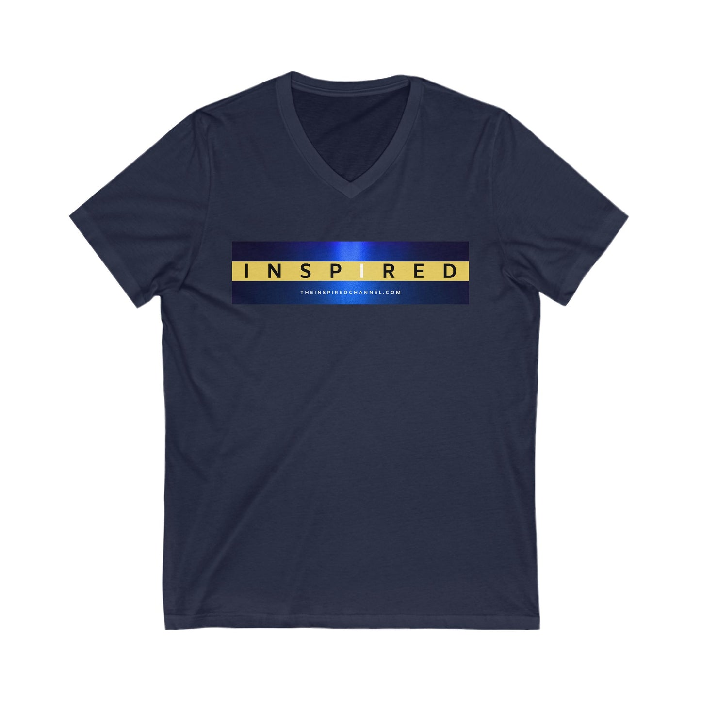 INSPIRED Original UNISEX Jersey Short Sleeve V-Neck Tee