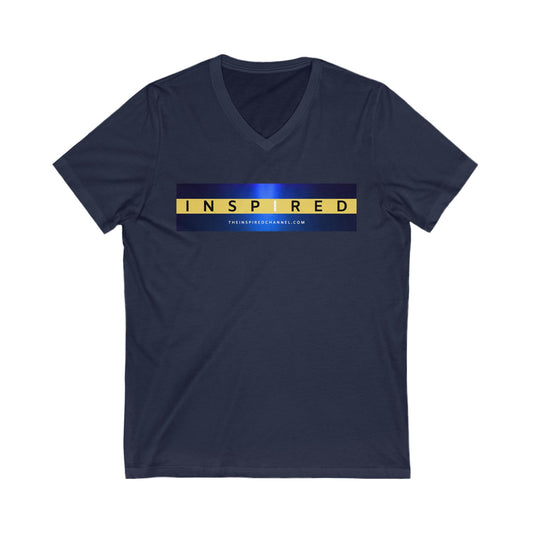 INSPIRED Original UNISEX Jersey Short Sleeve V-Neck Tee