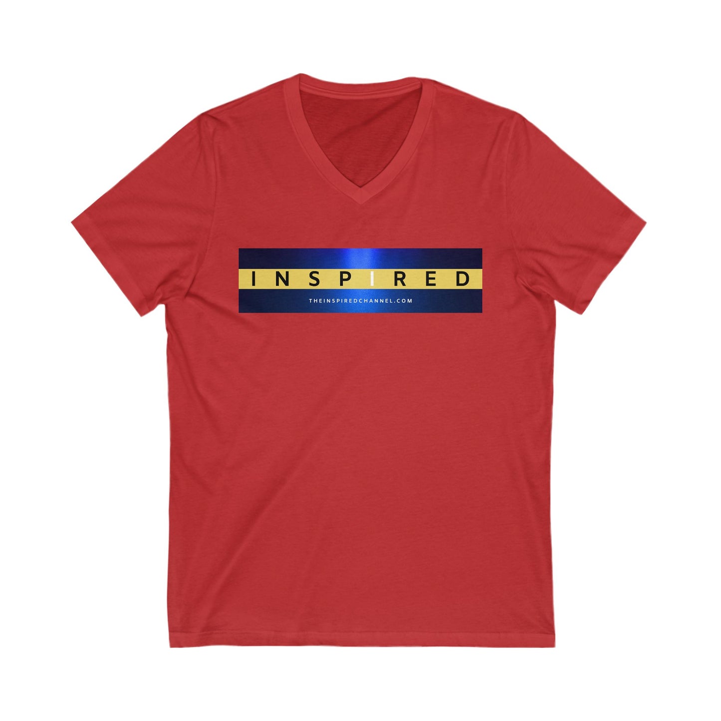 INSPIRED Original UNISEX Jersey Short Sleeve V-Neck Tee