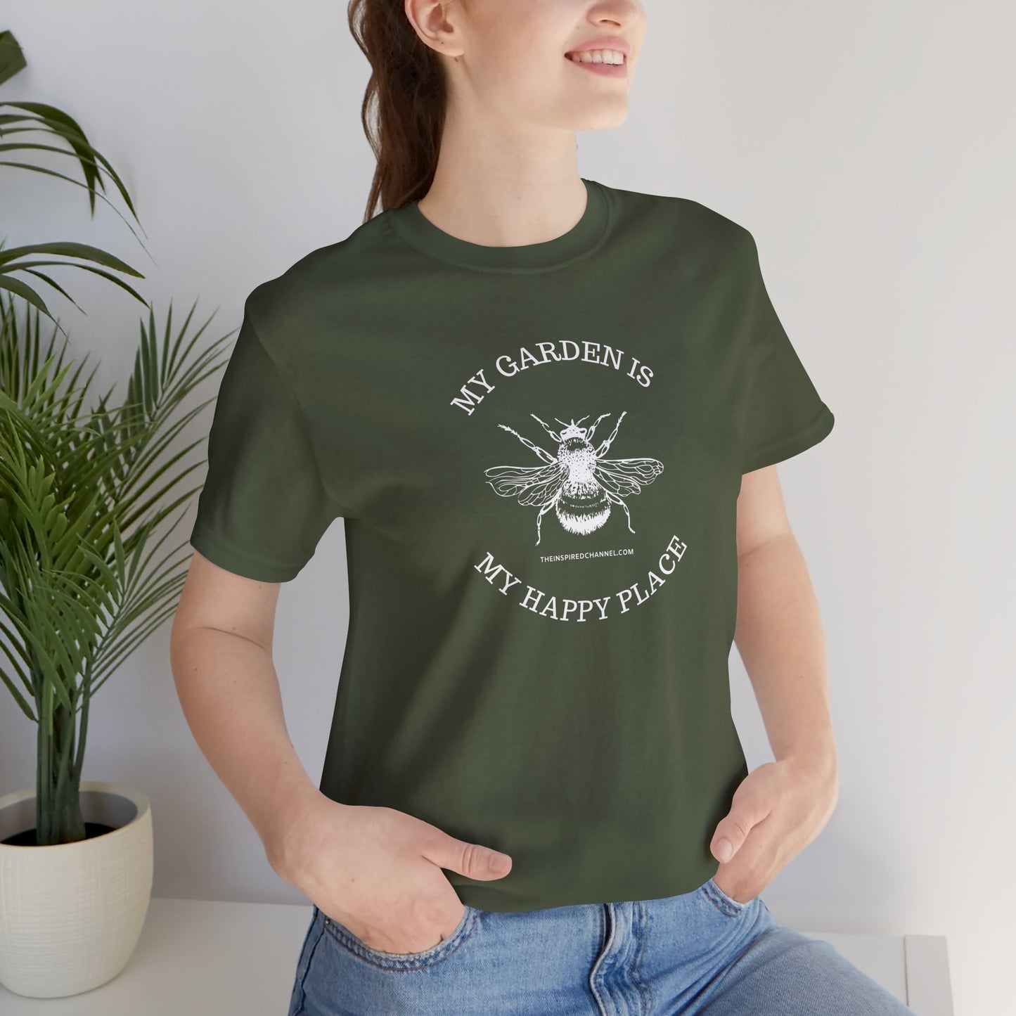 INSPIRED GARDEN Unisex Jersey Short Sleeve Tee