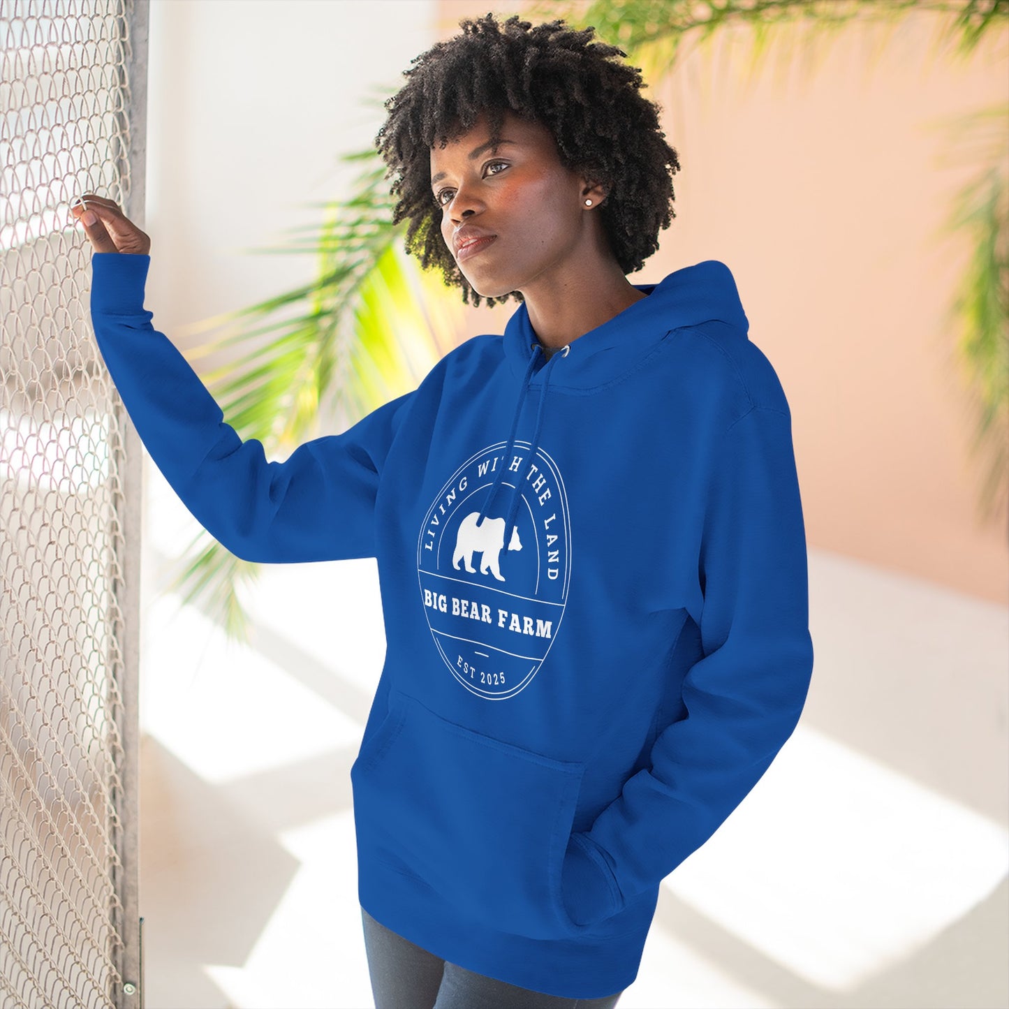 BIG BEAR FARM w Fleece Hoodie UNISEX