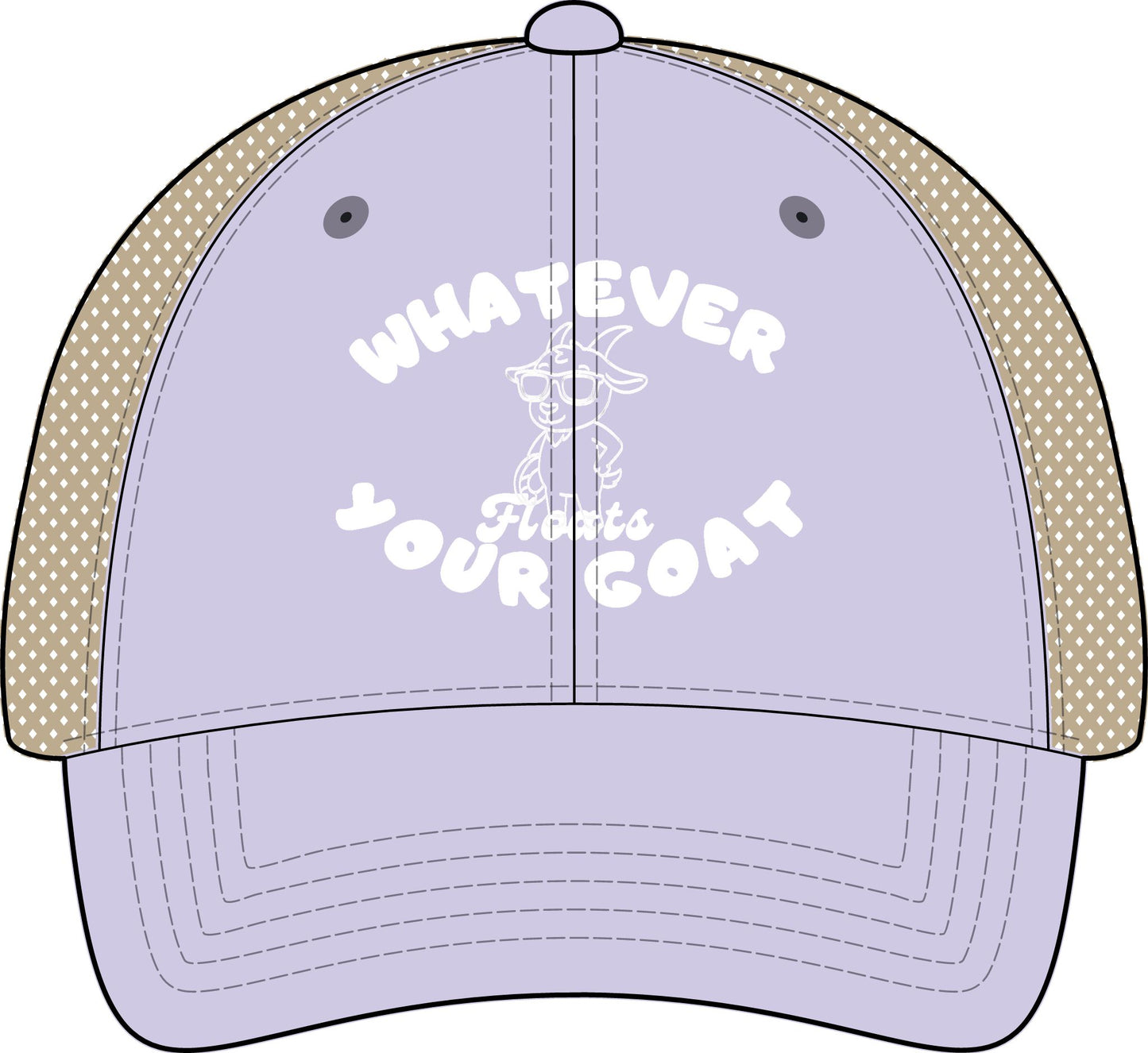 INSPIRED GOAT Women's Washed Mesh-Back Cap