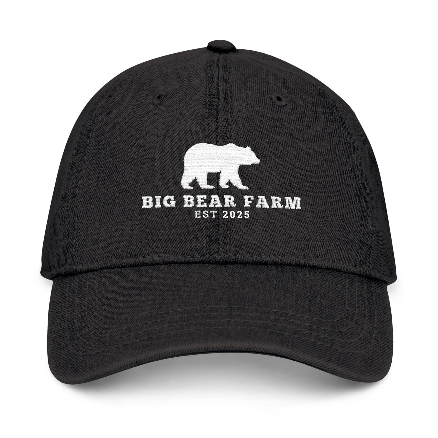 Big Bear Farm DENIM HAT - Stylish Embroidered Cap