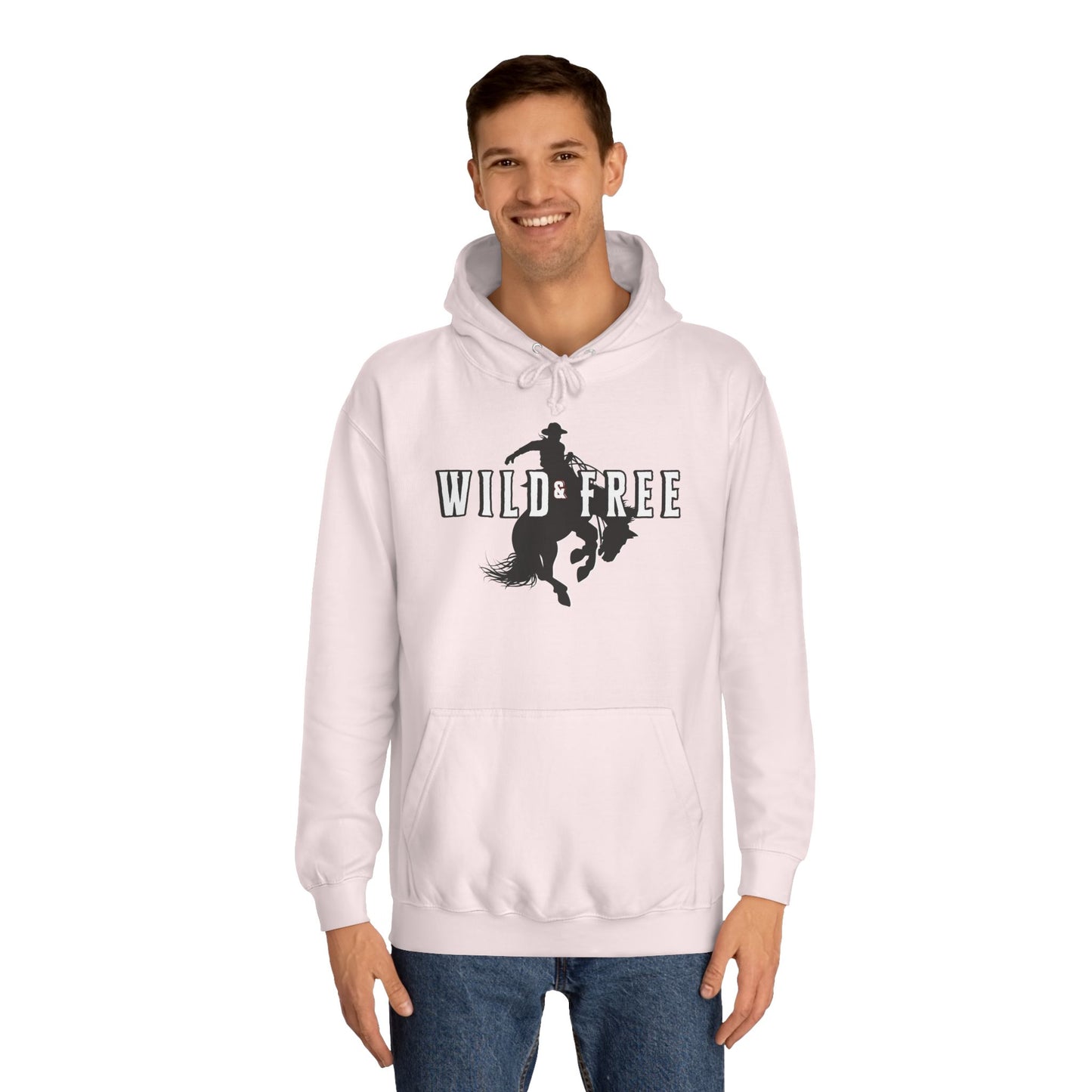 COWBOY WILD AND FREE B UNISEX College Hoodie