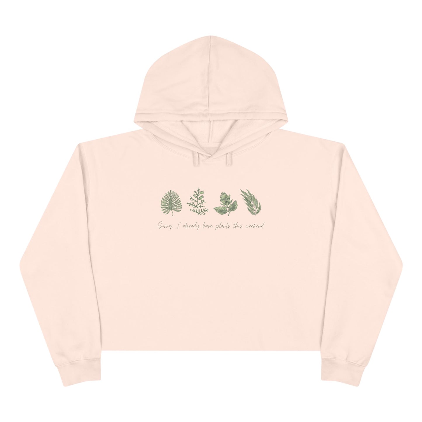 INSPIRED GARDEN P Crop Hoodie