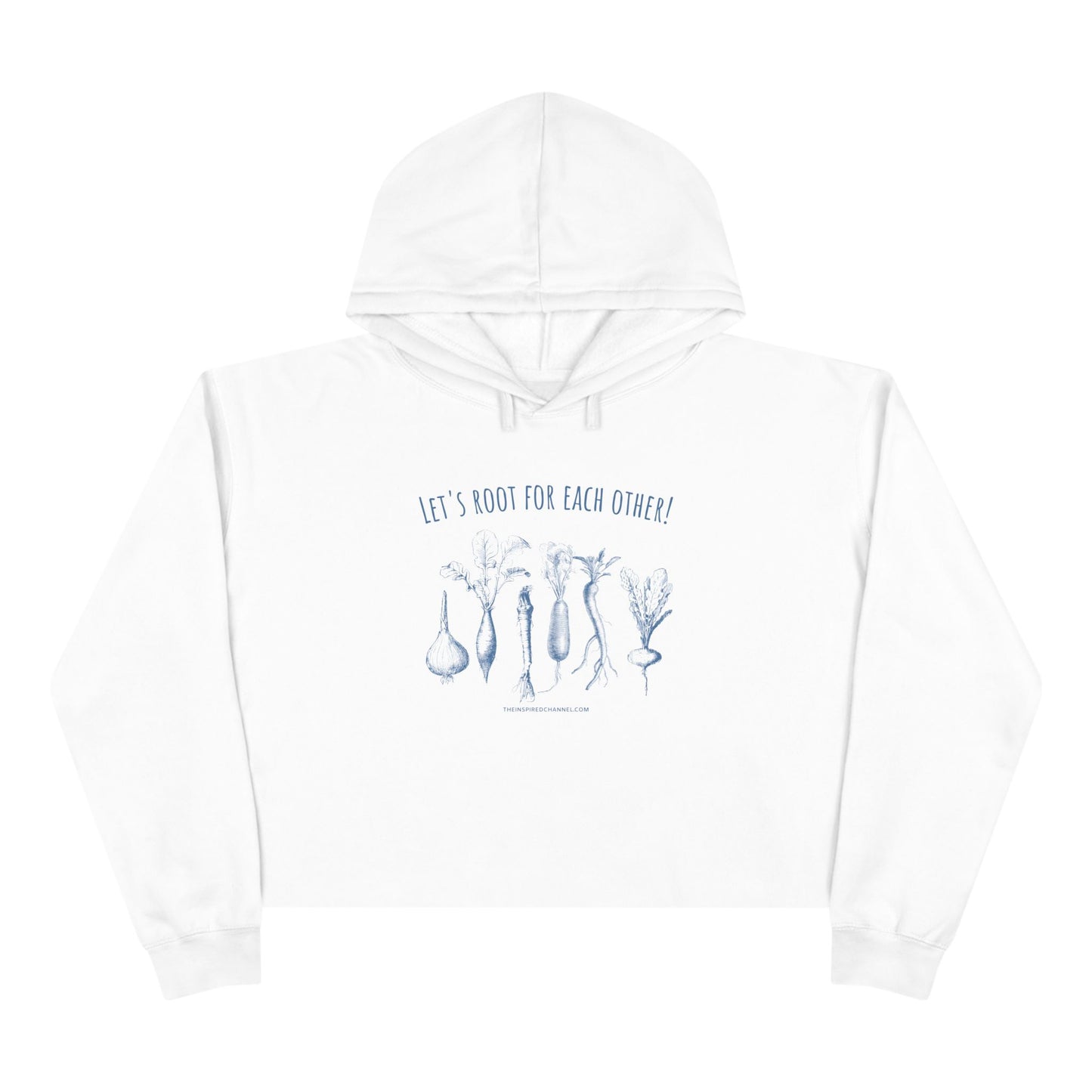 INSPIRED GARDEN L Crop Hoodie
