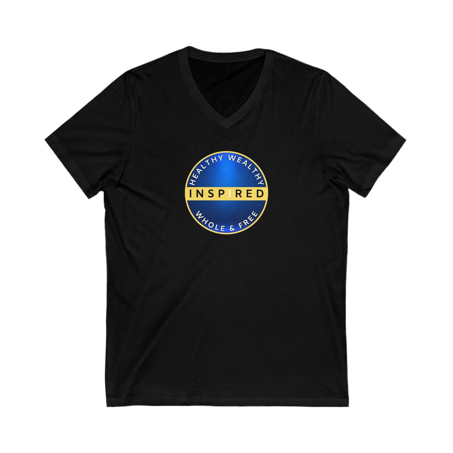 INSPIRED HWWF UNISEX Jersey Short Sleeve V-Neck Tee