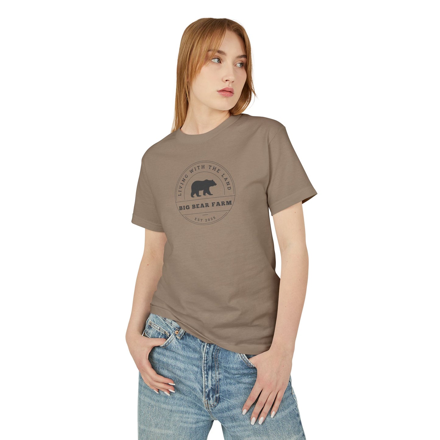 BIG BEAR FARM b Garment-Dyed Heavyweight Cotton Tee M