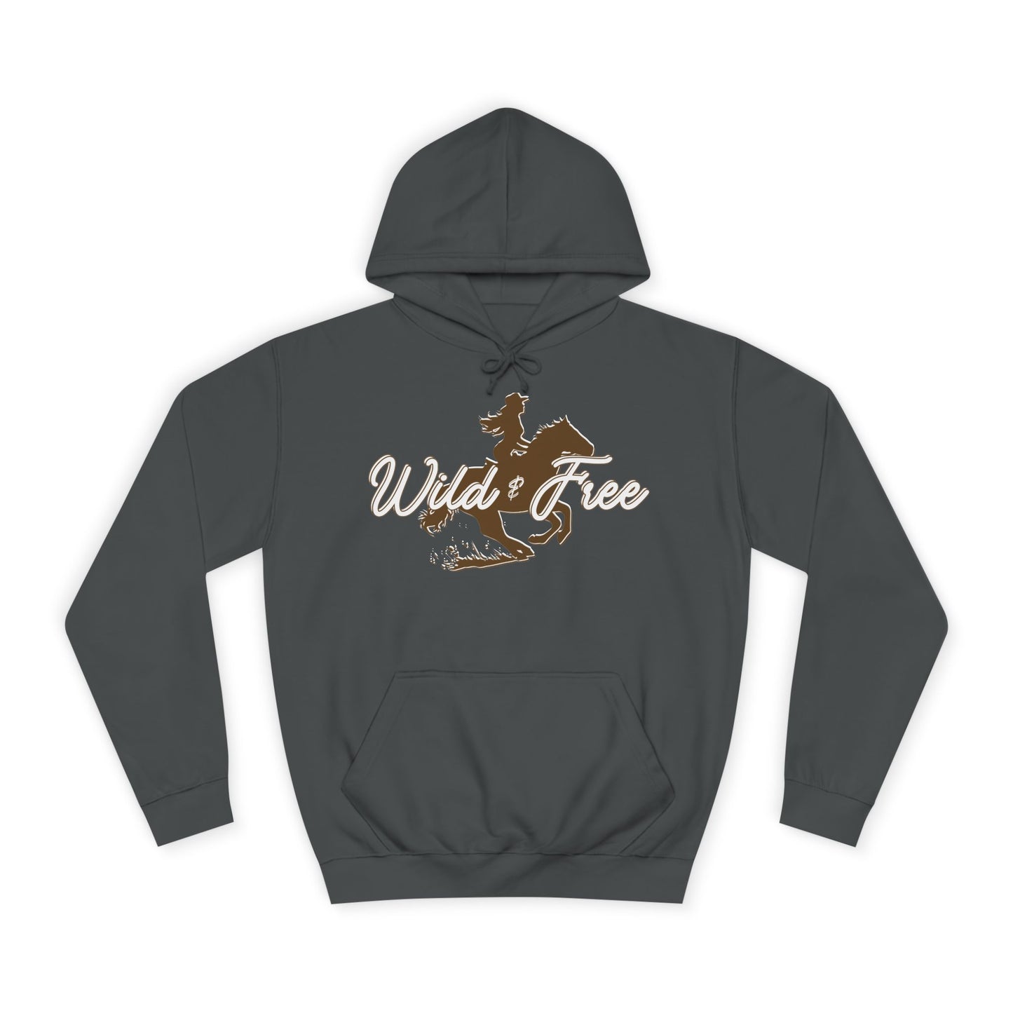 COWGIRL WILD AND FREE UNISEX College Hoodie
