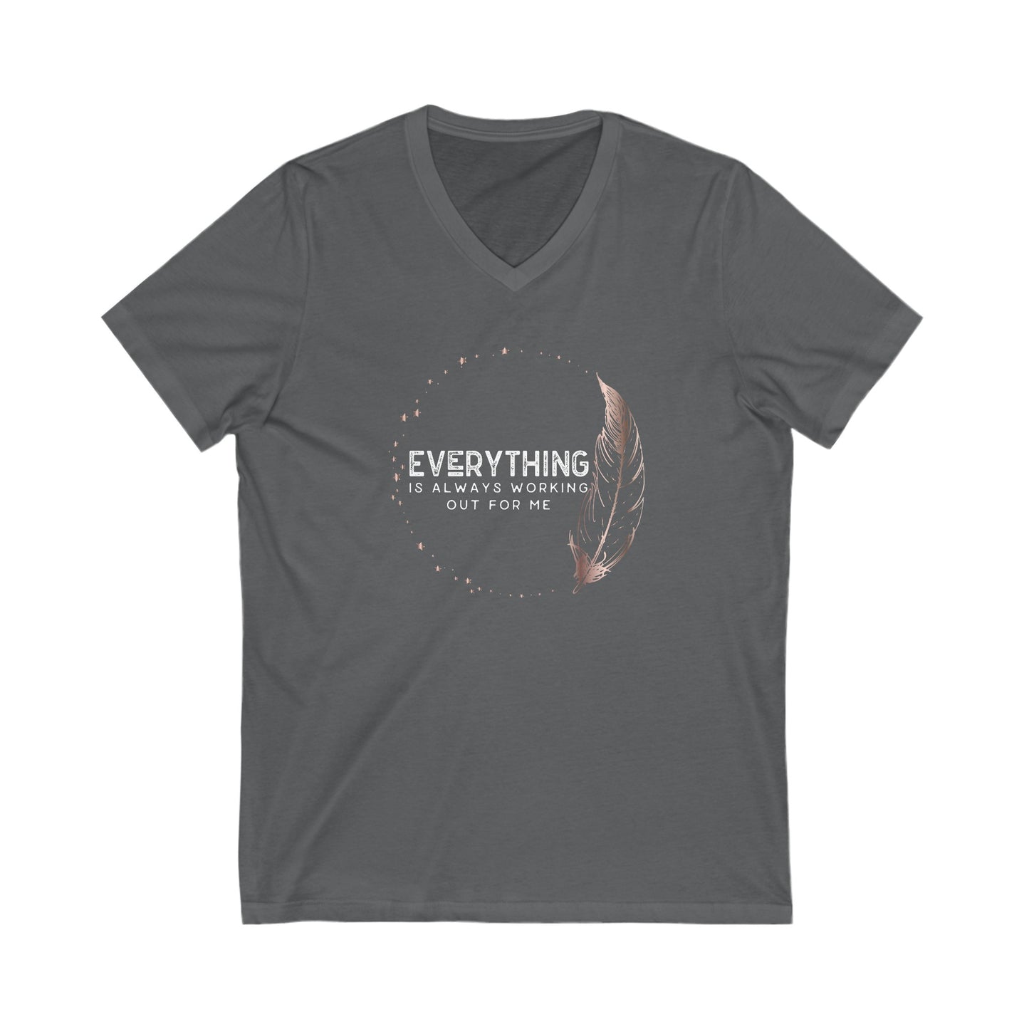 INSPIRED Everything Is Always...Unisex Jersey Short Sleeve V-Neck Tee