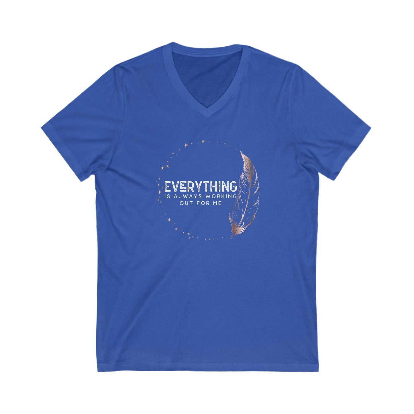 INSPIRED Everything Is Always...Unisex Jersey Short Sleeve V-Neck Tee