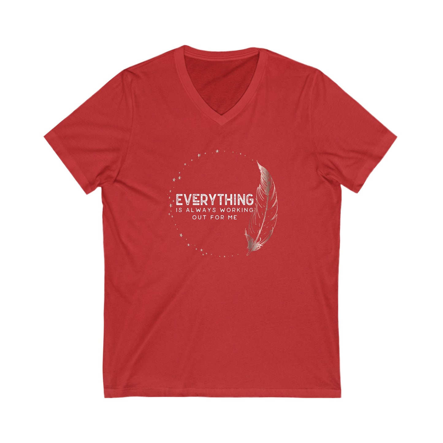 INSPIRED Everything Is Always...Unisex Jersey Short Sleeve V-Neck Tee