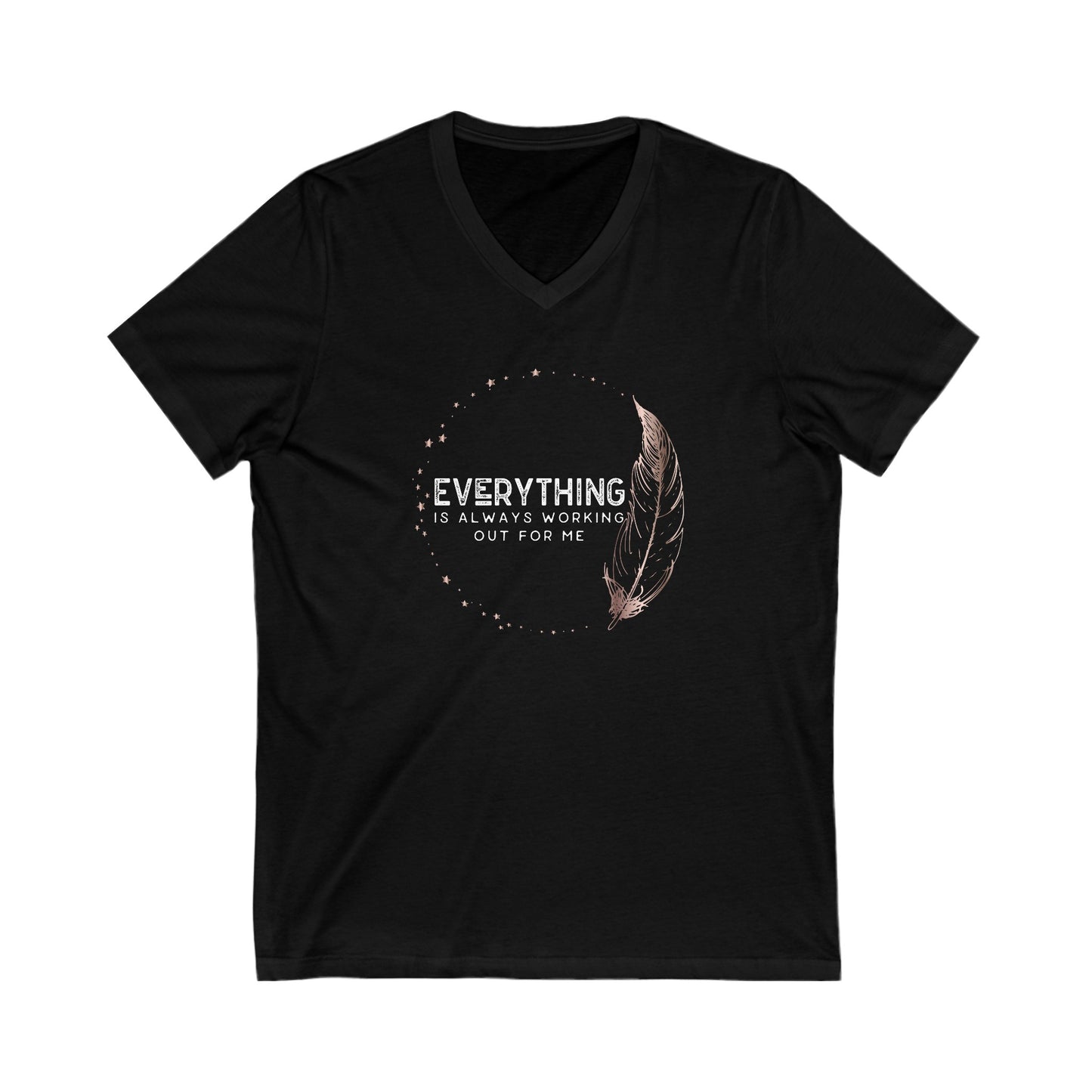 INSPIRED Everything Is Always...Unisex Jersey Short Sleeve V-Neck Tee