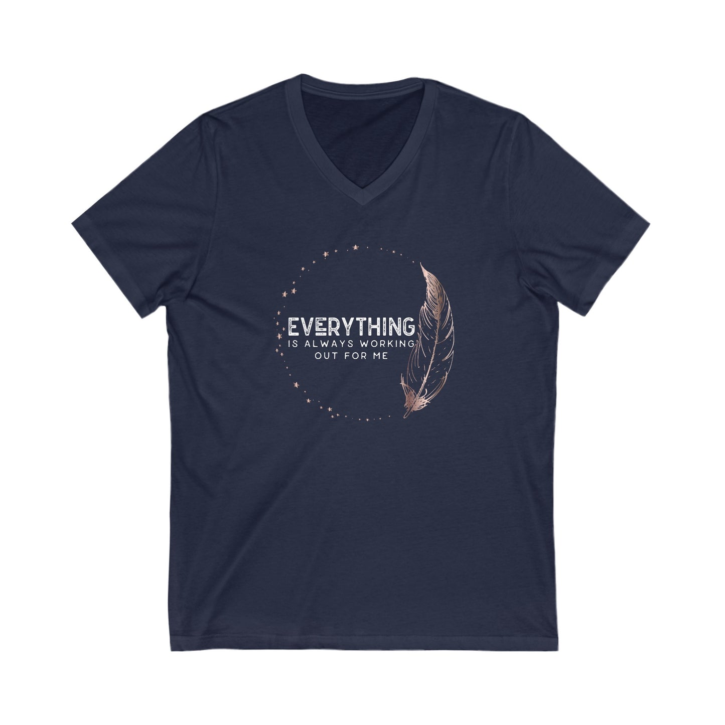 INSPIRED Everything Is Always...Unisex Jersey Short Sleeve V-Neck Tee