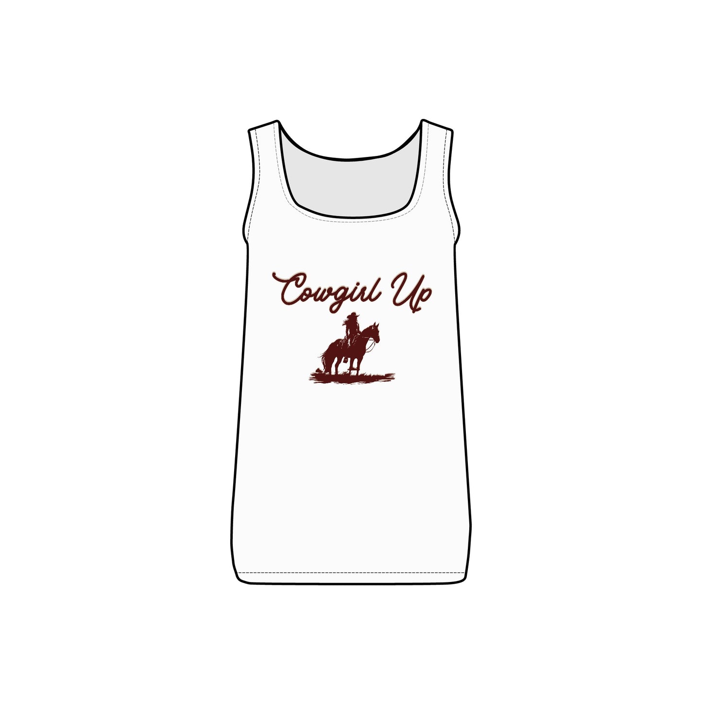 COWGIRL UP WOMEN'S Micro Ribbed Tank
