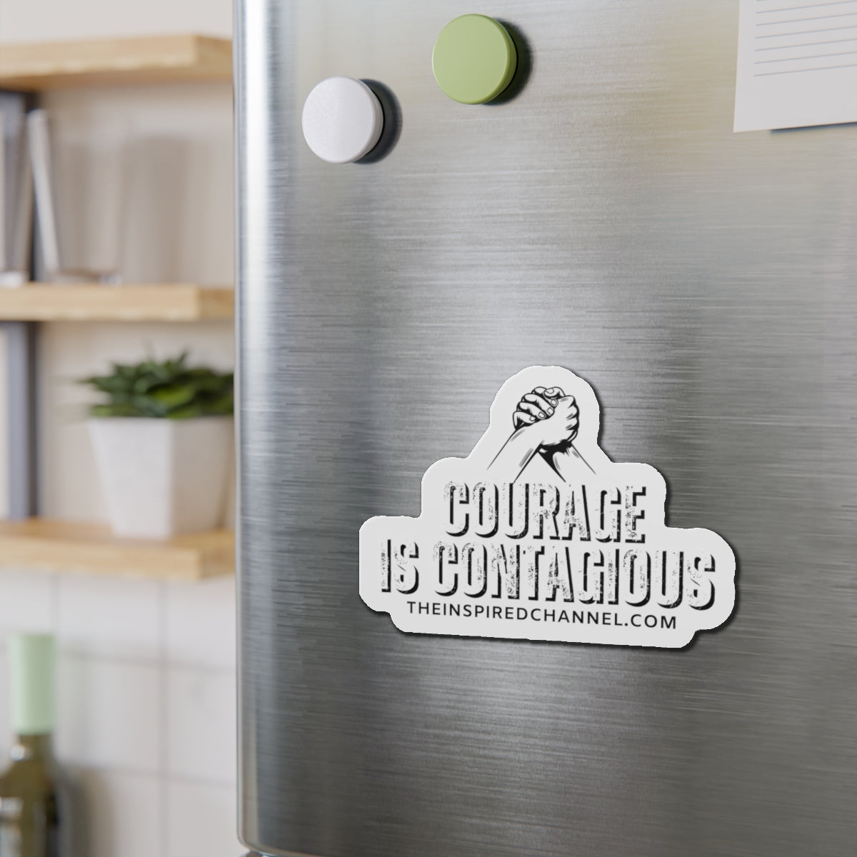 INSPIRED Courage Is Contagious Die-Cut Magnets
