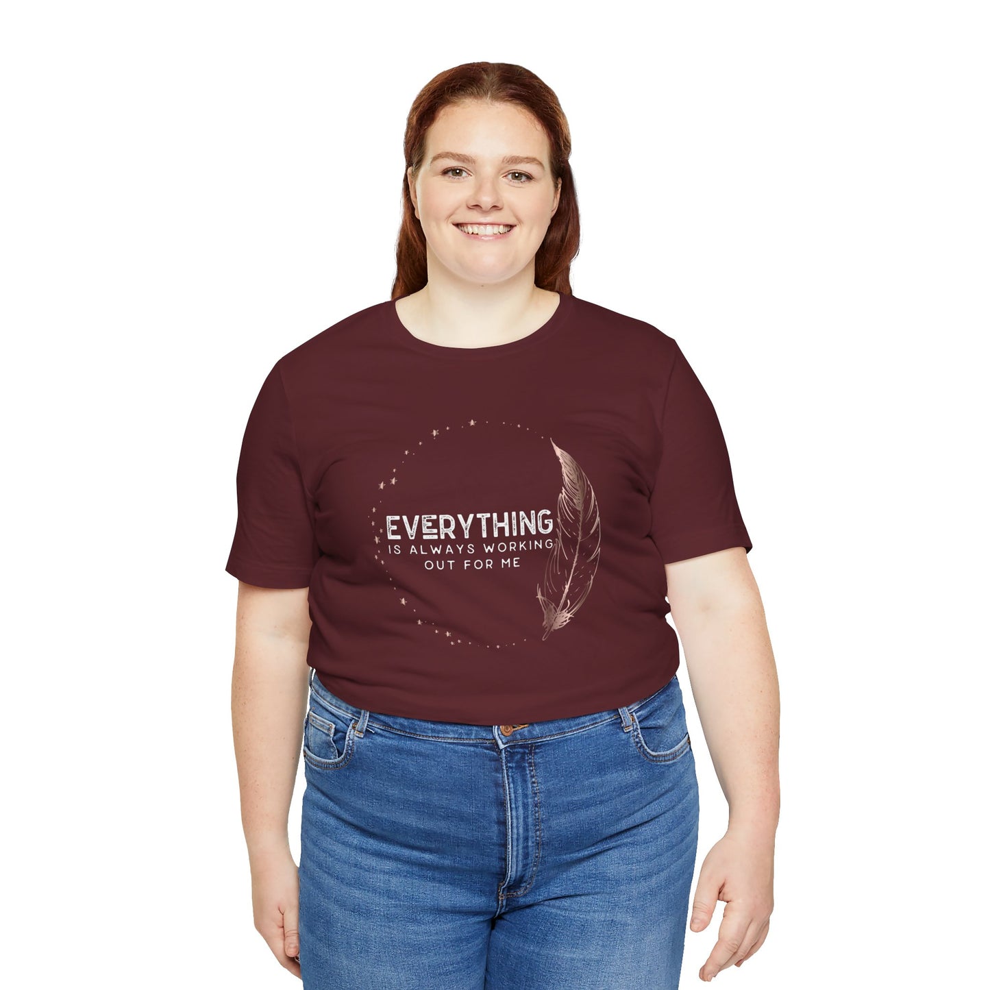 INSPIRED Everything is always ... Jersey Short Sleeve Tee