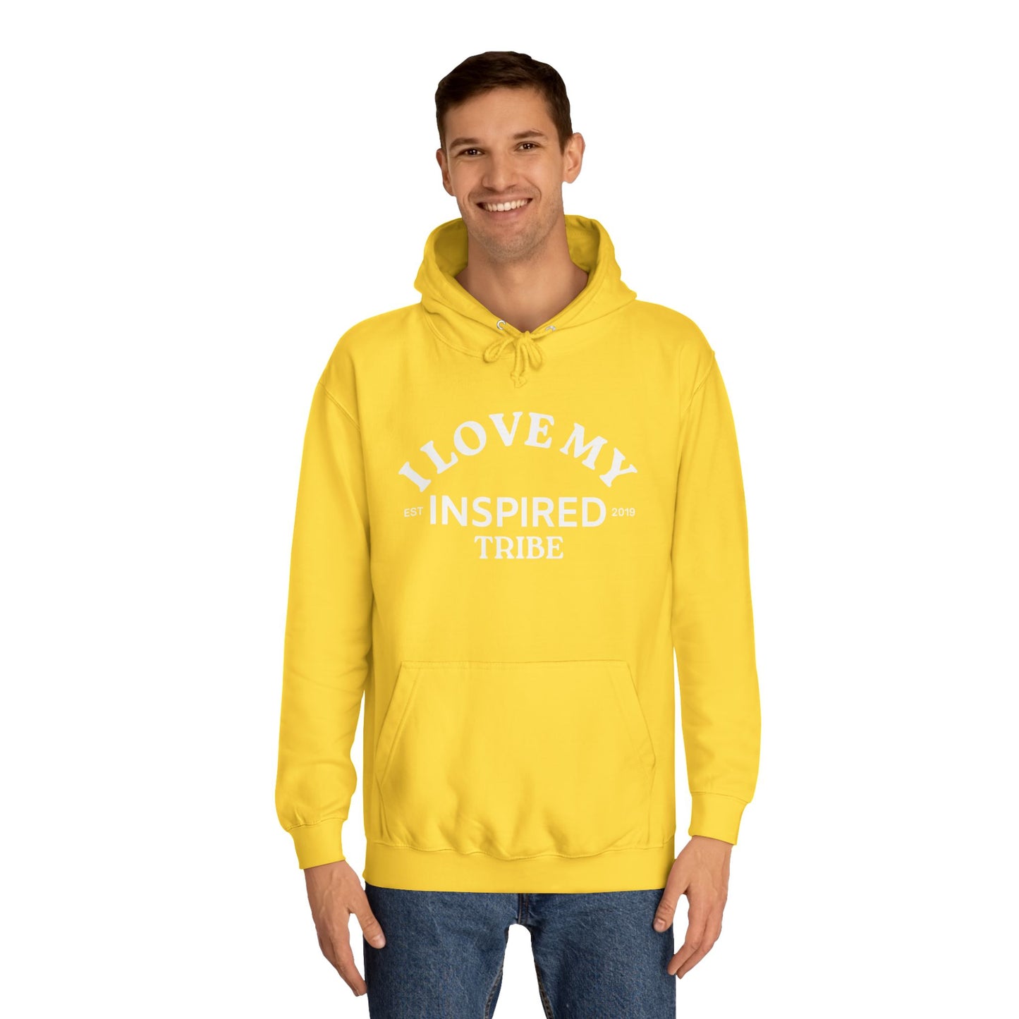 I LOVE MY INSPIRED TRIBE UNISEX College Hoodie
