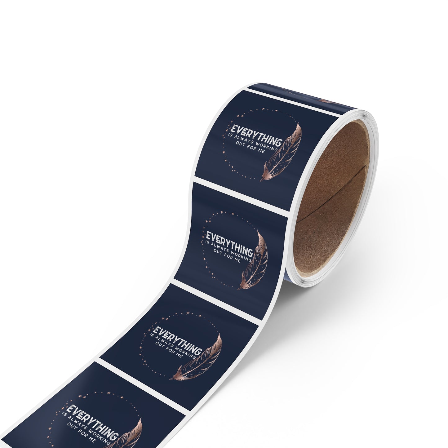 INSPIRED Everything is always... Square Sticker Label Rolls