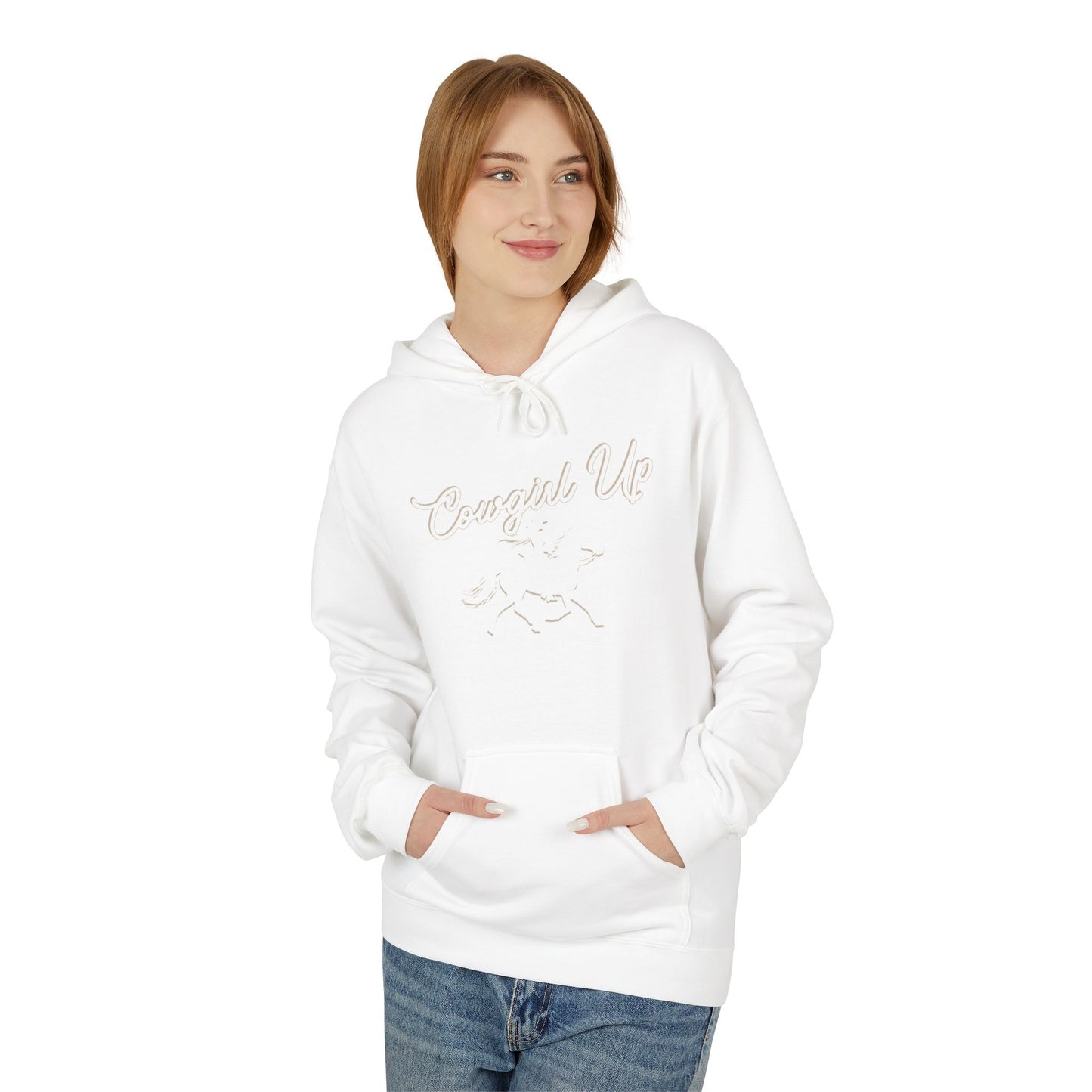COWGIRL UP UNISEX Midweight Softstyle Fleece Hoodie