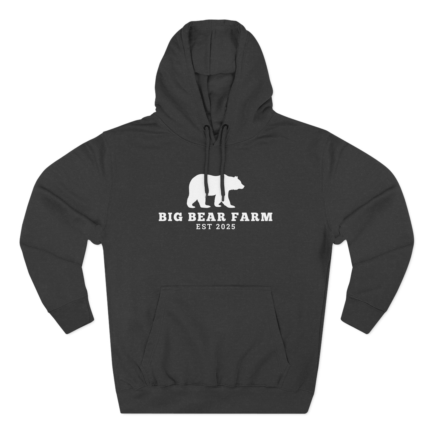 Fleece Hoodie - Big Bear Farm Love Land Design
