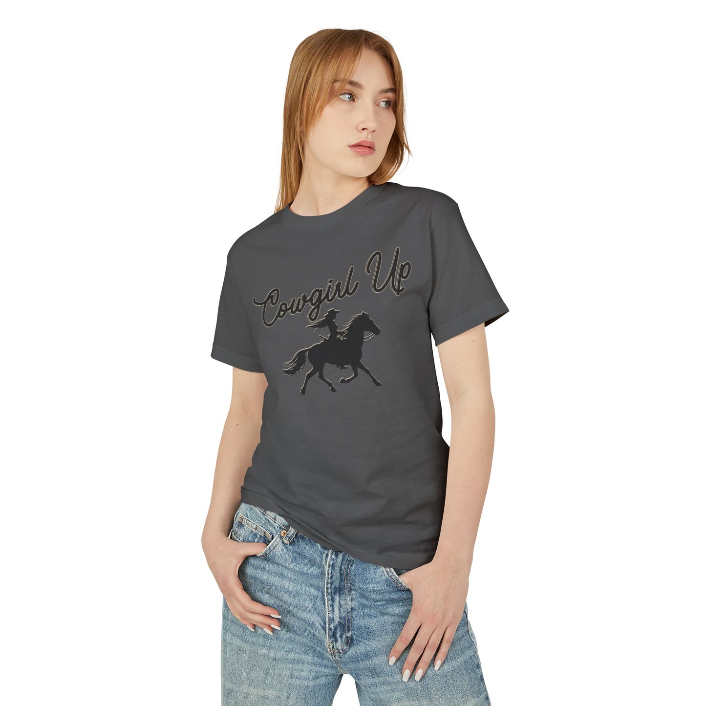 COWGIRL UP UNISEX Garment-Dyed Heavyweight Cotton Tee