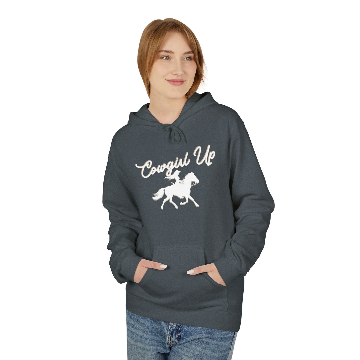COWGIRL UP UNISEX Midweight Softstyle Fleece Hoodie