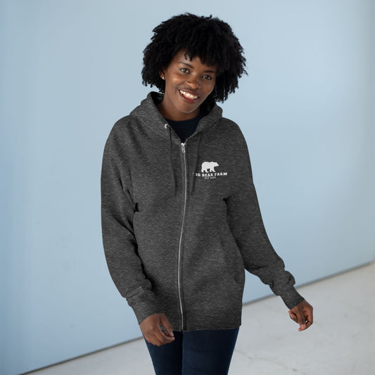 Big Bear Farm Cozy Unisex Zip Hoodie for Everyday Wear