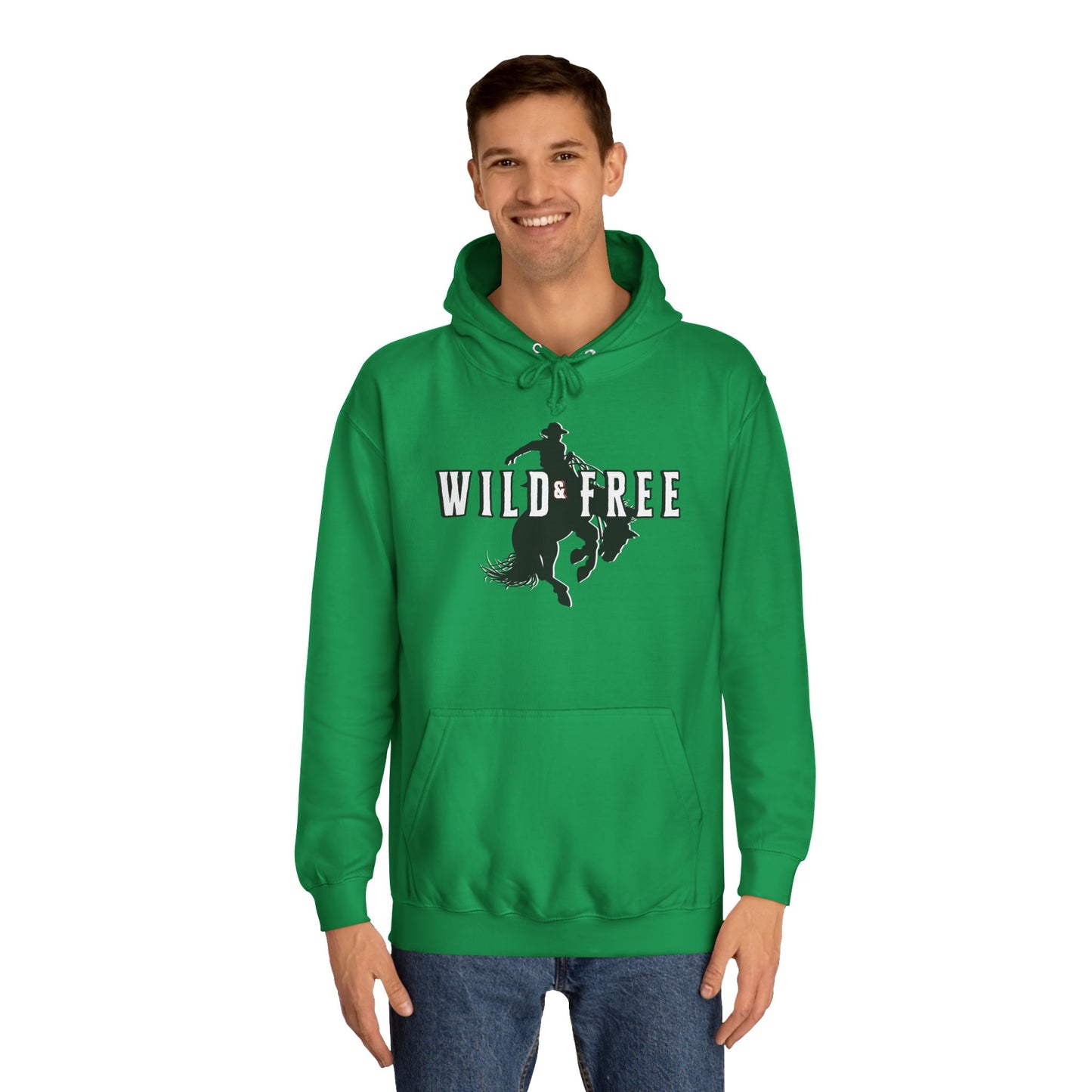COWBOY WILD AND FREE B UNISEX College Hoodie