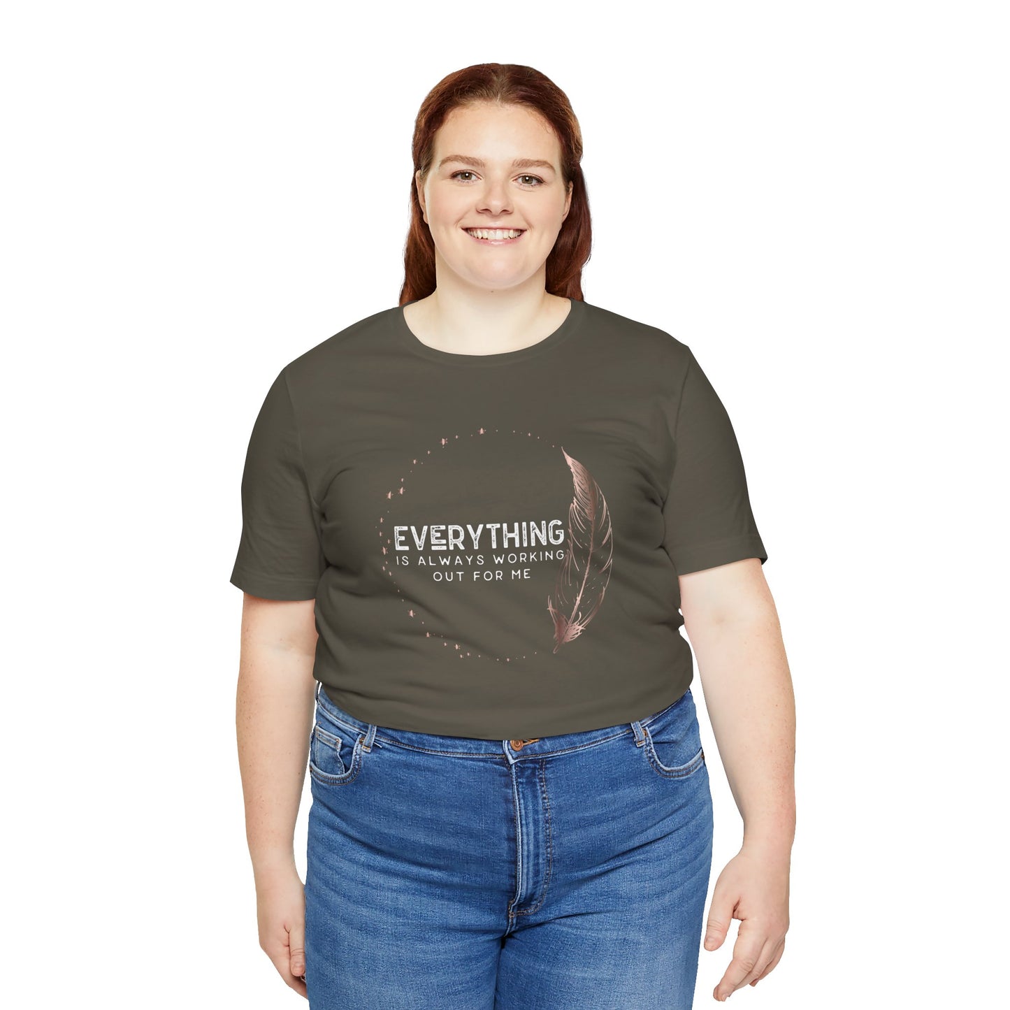 INSPIRED Everything is always ... Jersey Short Sleeve Tee